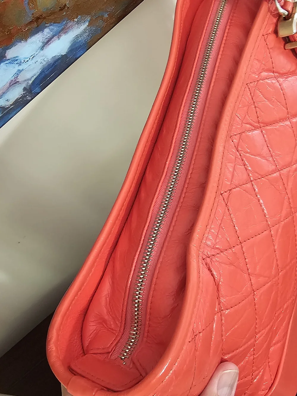 CHANEL Gabrielle Aged Calfskin Bag AUTHENTIC